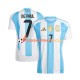 Maillot Domicile Argentine De Paul 7 Copa America 2024 Manches Courtes Homme