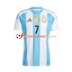 Maillot Domicile Argentine De Paul 7 Copa America 2024 Manches Courtes Homme