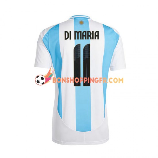 Maillot Domicile Argentine Di Maria 11 Copa America 2024 Manches Courtes Homme