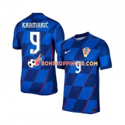 Maillot Extérieur Croatie Andrej Kramaric 9 Euro 2024 Manches Courtes Homme