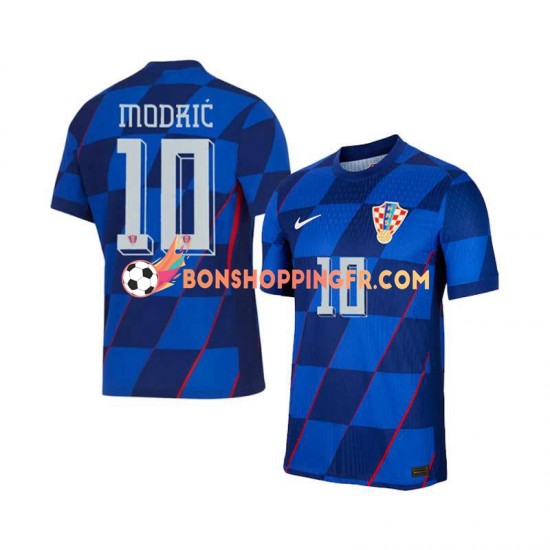 Maillot Extérieur Croatie Luca Modric 10 Euro 2024 Manches Courtes Homme