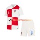 Maillot Domicile Croatie Marcelo Brozovic 11 Euro 2024 Manches Courtes Jeune Enfant(+shorts)