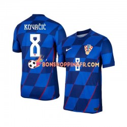 Maillot Extérieur Croatie Mateo Kovacic 8 Euro 2024 Manches Courtes Homme