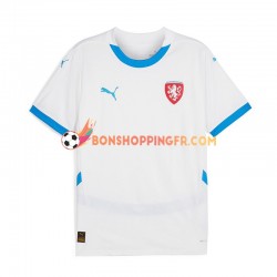 Maillot Extérieur Tchéquie Euro 2024 Manches Courtes Homme