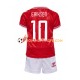 Maillot Domicile Danemark Eriksen 10 Euro 2024 Manches Courtes Jeune Enfant(+shorts)