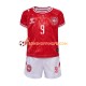 Maillot Domicile Danemark Hojlund 9 Euro 2024 Manches Courtes Jeune Enfant(+shorts)