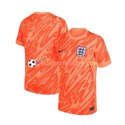 Maillot Domicile Angleterre Gardien Euro 2024 Orange Manches Courtes Homme