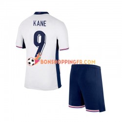 Maillot Domicile Angleterre Harry Kane 9 Euro 2024 Manches Courtes Jeune Enfant(+shorts)