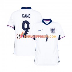 Maillot Domicile Angleterre Harry Kane 9 Euro 2024 Blanc Manches Courtes Homme