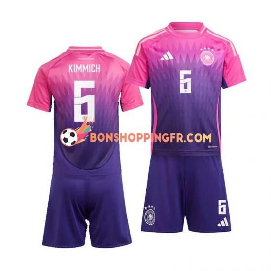 Maillot Extérieur Allemagne Joshua Kimmich 6 Euro 2024 Manches Courtes Jeune Enfant(+shorts)