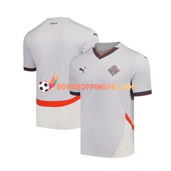 Maillot Extérieur Islande 2024 Manches Courtes Homme