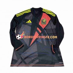 Maillot Domicile Mexique Gardien Copa America 2024 Noir Manches Longues Homme
