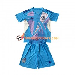 Maillot 3ème Mexique Gardien 2024 Bleu Manches Courtes Jeune Enfant(+shorts)