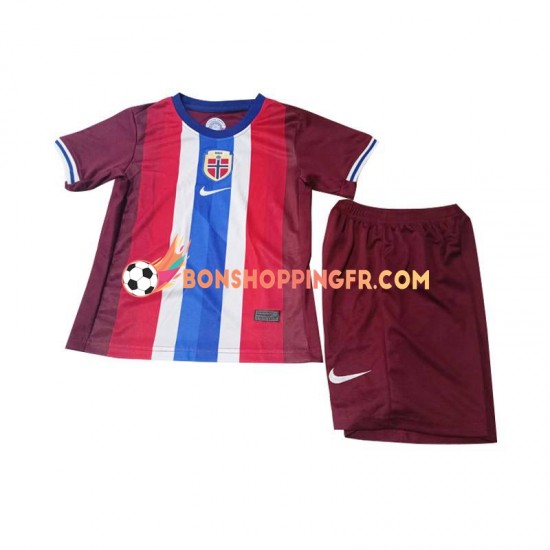 Maillot Domicile Norvège 2024 Manches Courtes Jeune Enfant(+shorts)