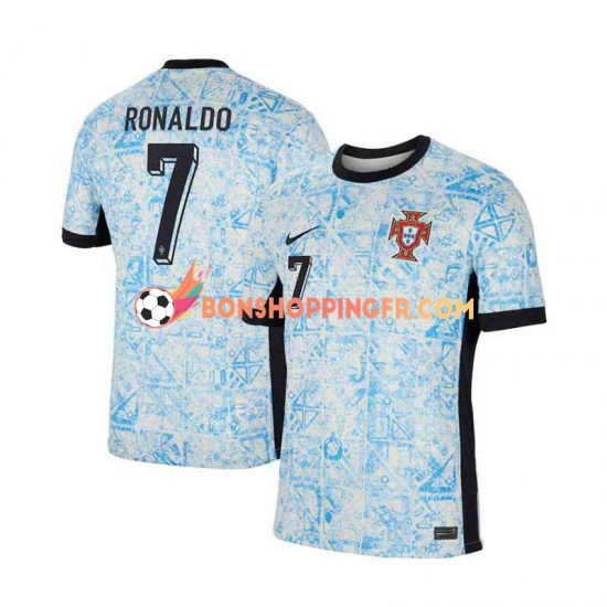 Maillot Extérieur Portugal Cristiano Ronaldo 7 Euro 2024 Manches Courtes Homme