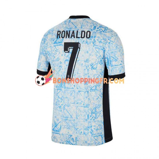 Maillot Extérieur Portugal Cristiano Ronaldo 7 Euro 2024 Manches Courtes Homme