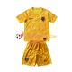 Maillot Domicile Portugal Gardien Euro 2024 Jaune Manches Courtes Jeune Enfant(+shorts)