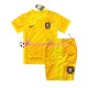 Maillot Domicile Portugal Gardien Euro 2024 Jaune Manches Courtes Jeune Enfant(+shorts)