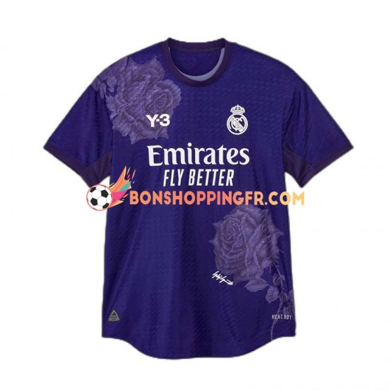 Maillot 4ème Real Madrid KROOS 8 Y-3 2023-2024 Violet Manches Courtes Homme