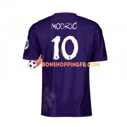 Maillot 4ème Real Madrid Lucas Modric 10 Y-3 2023-2024 Violet Manches Courtes Homme