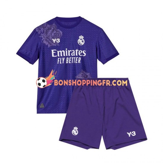 Maillot 4ème Real Madrid 2023-2024 Violet Manches Courtes Jeune Enfant(+shorts)