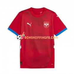 Maillot Domicile Serbie Euro 2024 Rouge Manches Courtes Homme
