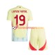 Maillot Extérieur Espagne Lamine Yamal 19 Euro 2024 Manches Courtes Jeune Enfant(+shorts)