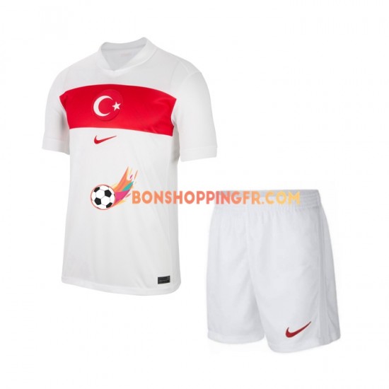 Maillot Domicile Turquie Euro 2024 Manches Courtes Jeune Enfant(+shorts)