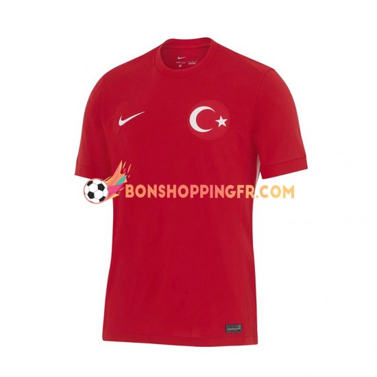 Maillot Extérieur Turquie Euro 2024 Rouge Manches Courtes Homme