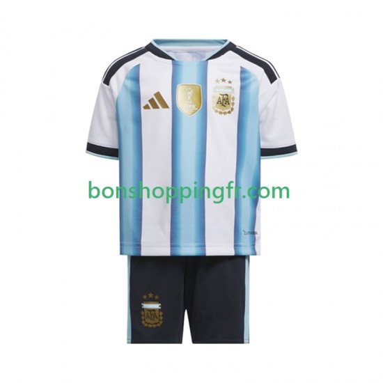 Maillot Domicile Argentine World Cup 2026 Manches Courtes Jeune Enfant(+shorts)