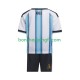 Maillot Domicile Argentine World Cup 2026 Manches Courtes Jeune Enfant(+shorts)