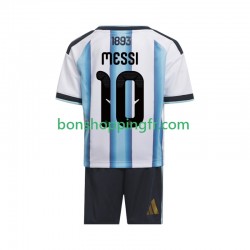 Maillot Domicile Argentine Lionel Messi 10 World Cup 2026 Manches Courtes Jeune Enfant(+shorts)