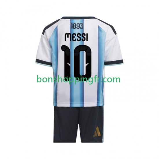 Maillot Domicile Argentine Lionel Messi 10 World Cup 2026 Manches Courtes Jeune Enfant(+shorts)