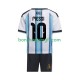 Maillot Domicile Argentine Lionel Messi 10 World Cup 2026 Manches Courtes Jeune Enfant(+shorts)