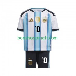 Maillot Domicile Argentine Lionel Messi 10 World Cup 2026 Manches Courtes Jeune Enfant(+shorts)
