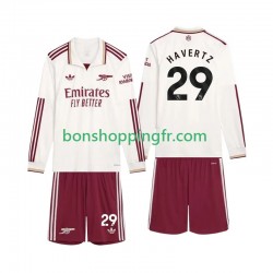 Maillot 3ème Arsenal Havertz 29 2025-2026 Manches Longues Jeune Enfant(+shorts)