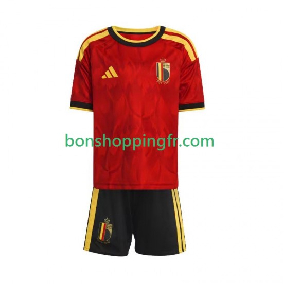 Maillot Domicile Belgique World Cup 2026 Manches Courtes Jeune Enfant(+shorts)