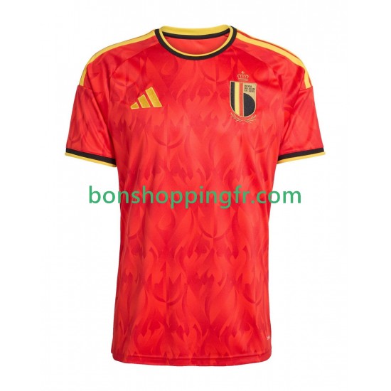 Maillot Domicile Belgique World Cup 2026 Manches Courtes Homme