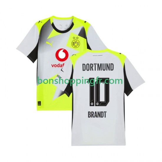Maillot Extérieur Borussia Dortmund Julian Brandt 10 2025-2026 Manches Courtes Homme