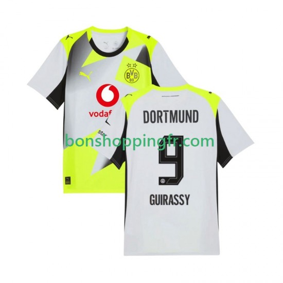 Maillot Extérieur Borussia Dortmund Serhou Guirassy 9 2025-2026 Manches Courtes Homme