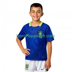 Maillot Extérieur Brésil 2025-2026 Manches Courtes Jeune Enfant(+shorts)