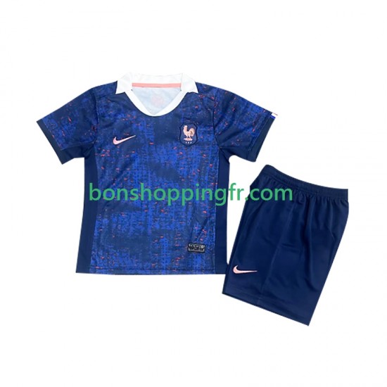 Maillot Domicile France 2025 Manches Courtes Jeune Enfant(+shorts)