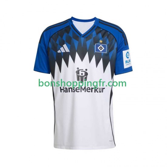 Maillot Domicile Hamburger SV 2025-2026 Manches Courtes Homme