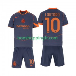 Maillot 3ème Inter Milan Lautaro Martinez 10 2025-2026 Manches Courtes Jeune Enfant(+shorts)