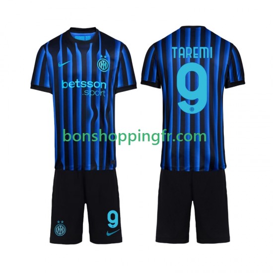 Maillot Domicile Inter Milan Marcus Thuram 9 2025-2026 Manches Courtes Jeune Enfant(+shorts)