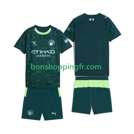 Maillot 4ème Manchester City 2025-2026 Manches Courtes Jeune Enfant(+shorts)