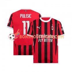 Maillot Domicile AC Milan UCL Font PULISIC 11 2024-2025 Manches Courtes Homme
