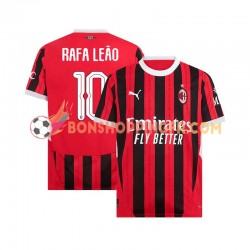 Maillot Domicile AC Milan UCL Font RAFA LEAO 10 2024-2025 Manches Courtes Homme
