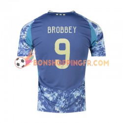 Maillot Extérieur Ajax Amsterdam Brian Brobbey 9 2024-2025 Manches Courtes Homme