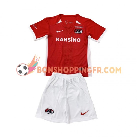 Maillot Domicile AZ Alkmaar 2024-2025 Manches Courtes Jeune Enfant(+shorts)